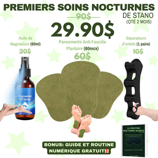 5 Min Par Nuit Pour Appliquer Les Premiers Soins Nocturnes De STANO Pour Être Sans Douleur Plus Rapidement (QTÉ 2 MOIS)