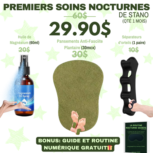 5 Min Par Nuit Pour Appliquer Les Premiers Soins Nocturnes De STANO Pour Être Sans Douleur Plus Rapidement (QTÉ 1 MOIS)
